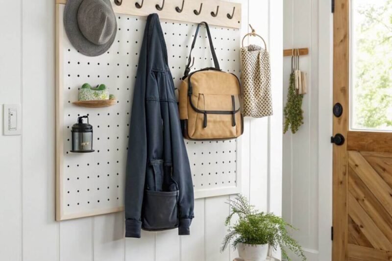 11 Space-Saving Mudroom Rack Ideas for Small Apartments and Narrow Hallways to Organize Backpacks & Coats