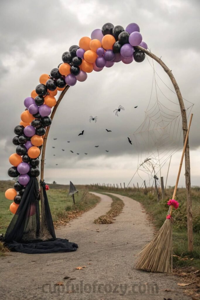spooky-front-door-arch-with-balloons---bats (8)
