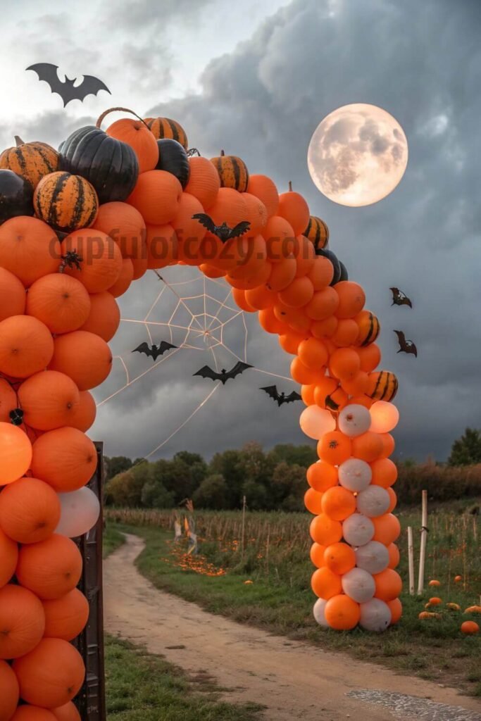 spooky-front-door-arch-with-balloons---bats (8)