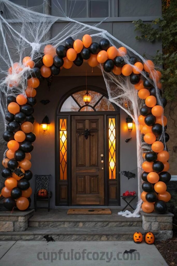 spooky-front-door-arch-with-balloons---bats (8)