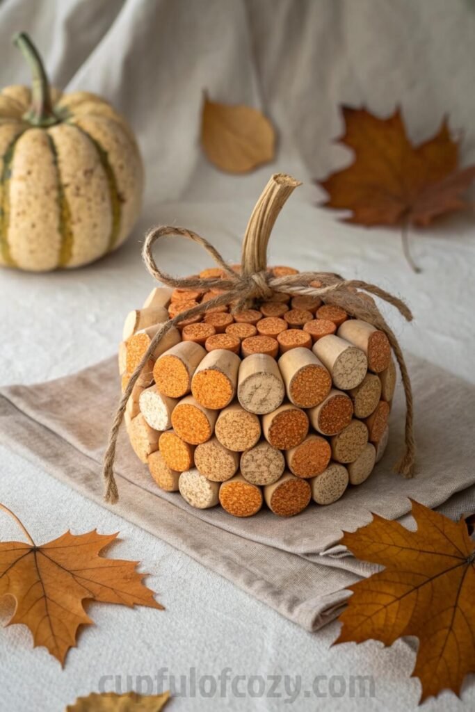 turn-old-wine-corks-into-a-pumpkin-centerpiece