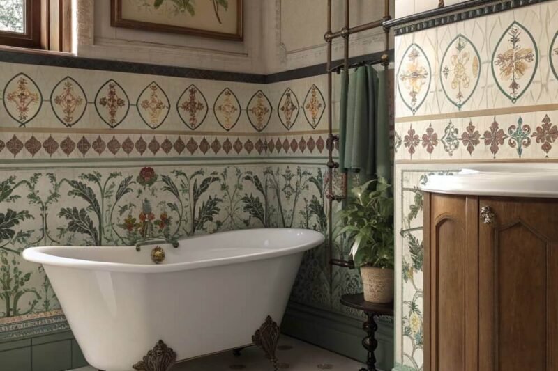 How to Use Vintage Tile in Entryways, Mudrooms & Bathrooms for Stylish Impact